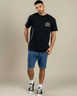Tops & T-Shirts*Quiksilver Swell Lines T-Shirt Black