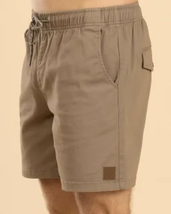 Shorts & Bottoms*Lucid Switch Elastic Waist Shorts Sand