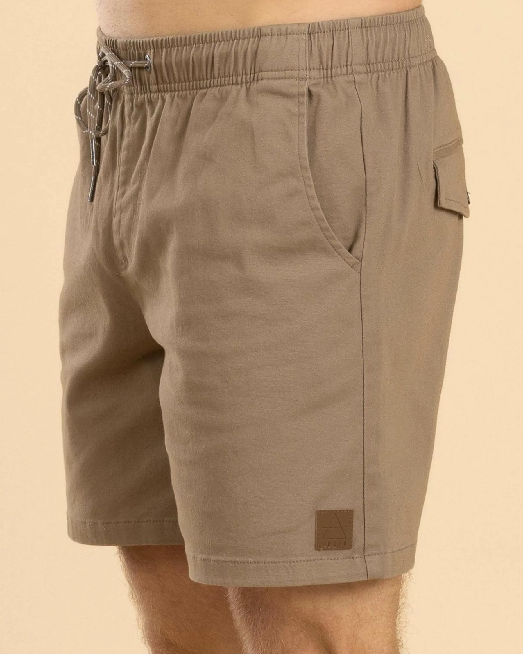 Shorts & Bottoms*Lucid Switch Elastic Waist Shorts Sand