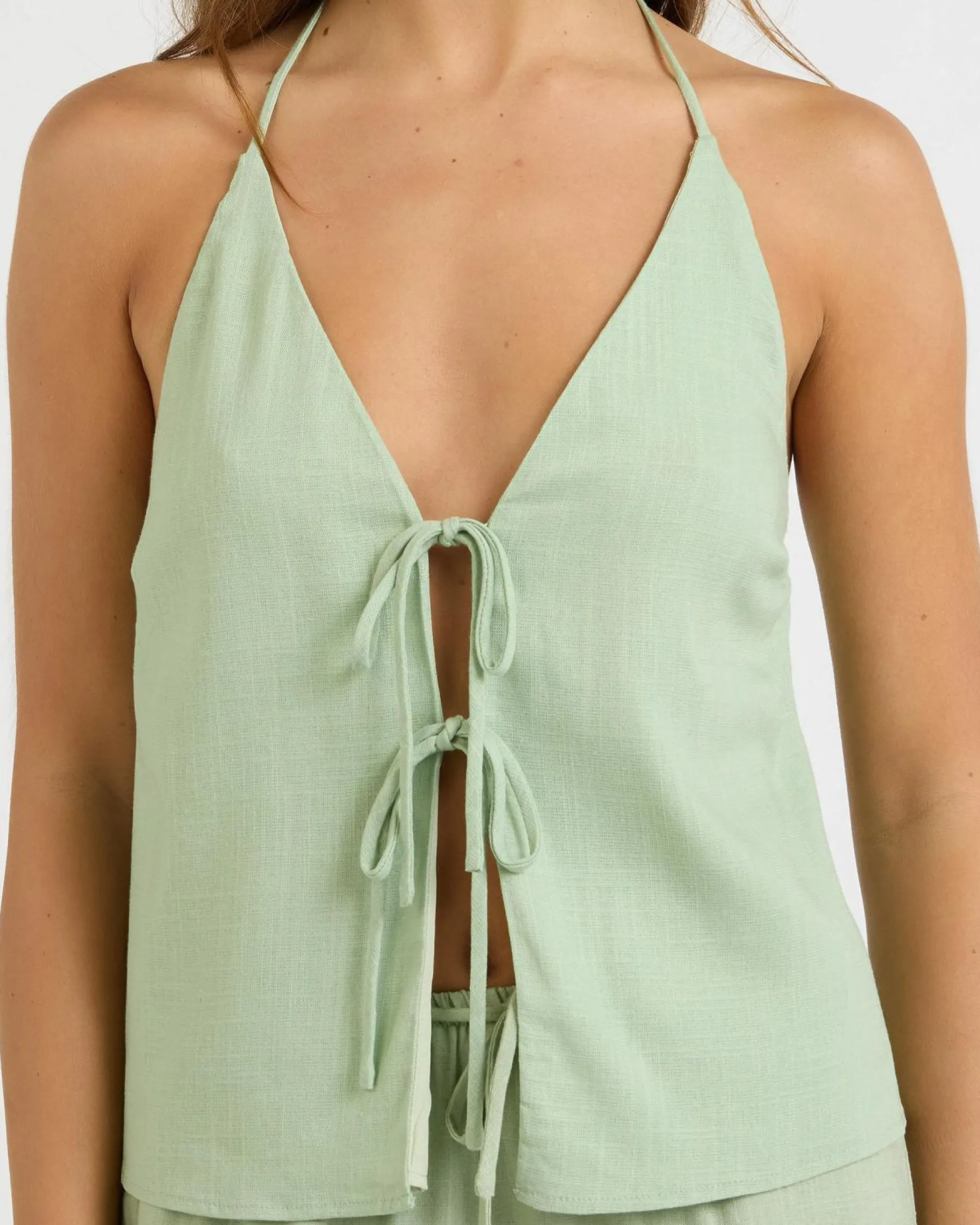 Online Symi Vanessa Halter Top Women Sets|Linen Blend