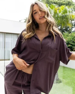 Outlet Symi Vanessa Short Sleeve Shirt Women Sets|Linen Blend