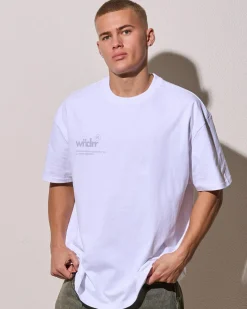 Tops & T-Shirts*Wndrr Syndicate Box Fit T-Shirt White