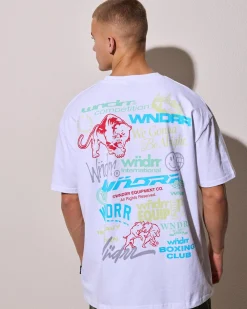 Tops & T-Shirts*Wndrr Syndicate Box Fit T-Shirt White