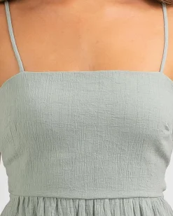 Linen Blend|Dresses*Mooloola Tabetha Dress Sage