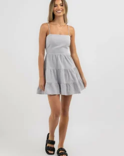 Linen Blend|Dresses*Mooloola Tabetha Dress Cement