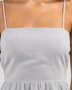 Linen Blend|Dresses*Mooloola Tabetha Dress Cement