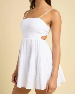 Linen Blend|Dresses*Mooloola Tabetha Dress White