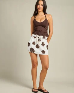 Clearance Tahiti Skirt Women Linen Blend|Bottoms