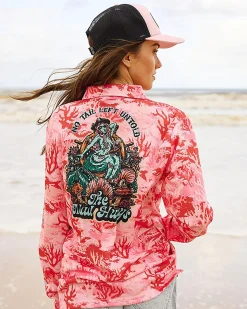 Rash Vests*The Mad Hueys Tail Untold Fishing Jersey Coral
