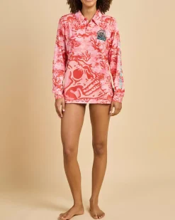 Rash Vests*The Mad Hueys Tail Untold Fishing Jersey Coral