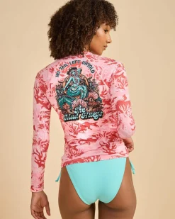 Outlet Tail Untold Zip Through Long Sleeve Rash Vest Women Rash Vests