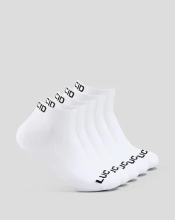 Socks*Lucid Tale Ankle Socks 5 Pack White