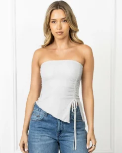 Tops*Ava And Ever Taliah Tube Top Silver