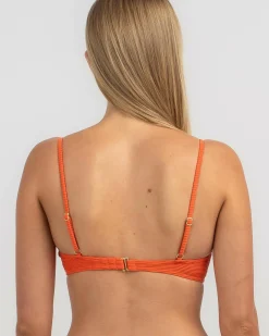Bikinis*Billabong Tanlines Bralette Bikini Top Coral Craze