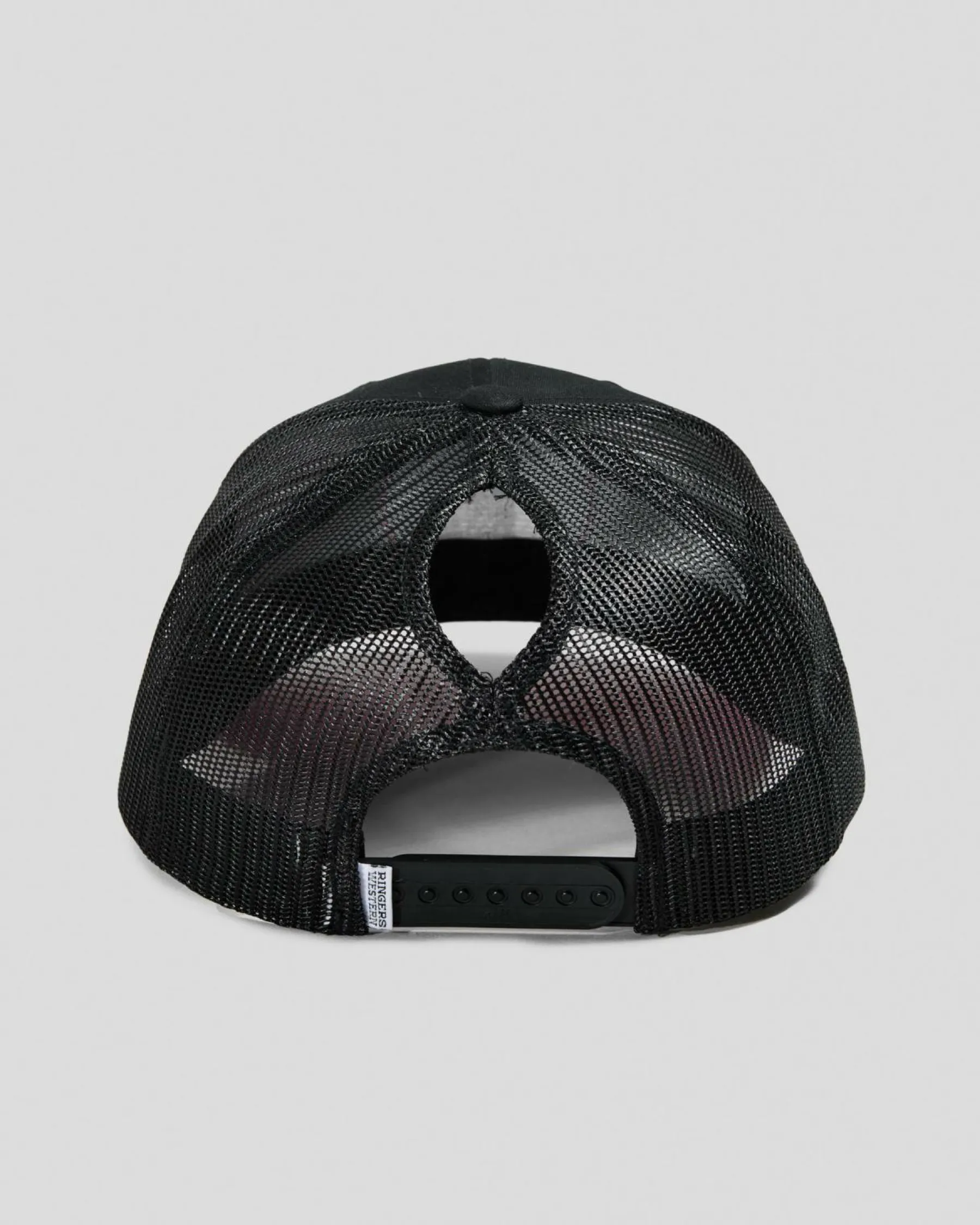 Headwear*Ringers Western Tara Ponytail Trucker Cap Black