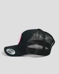 Headwear*Ringers Western Tara Ponytail Trucker Cap Black