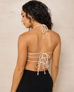 Best Tate Dallis Halter Top Women Sets|Linen Blend