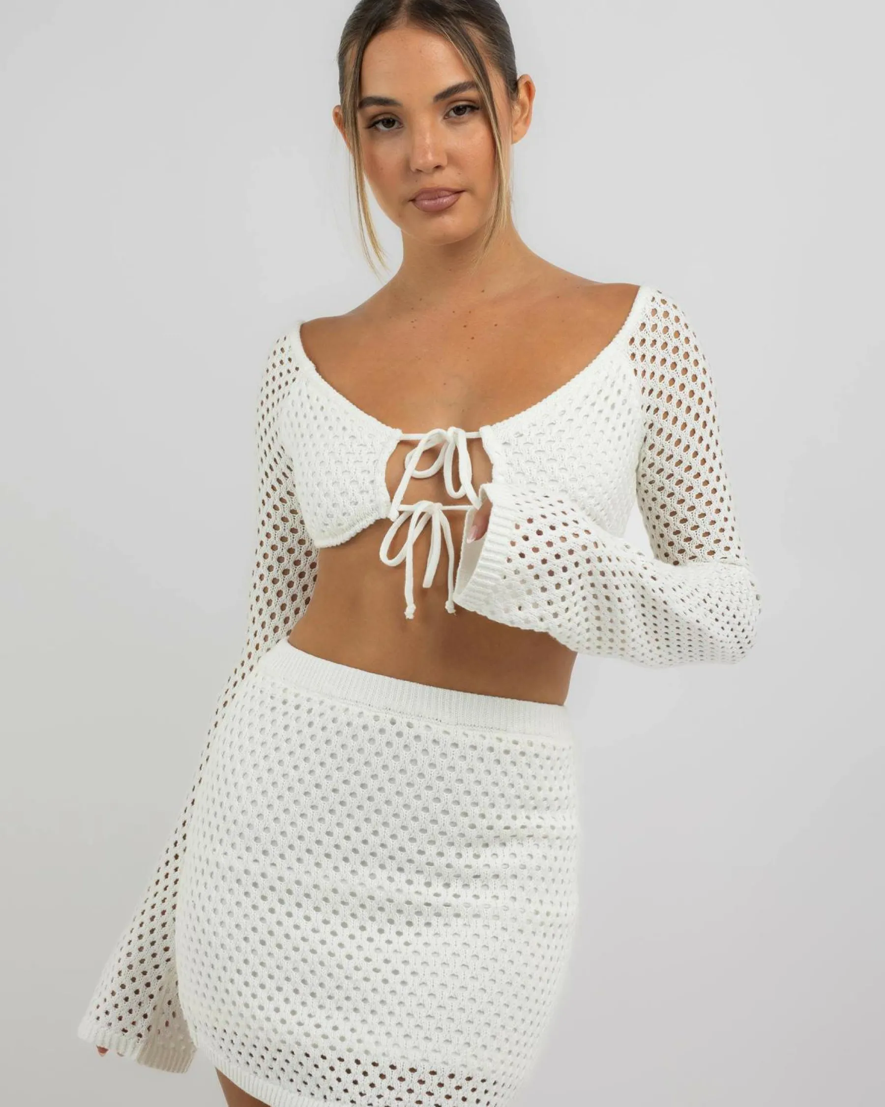 Discount Taylah Crochet Long Sleeve Top Women Tops