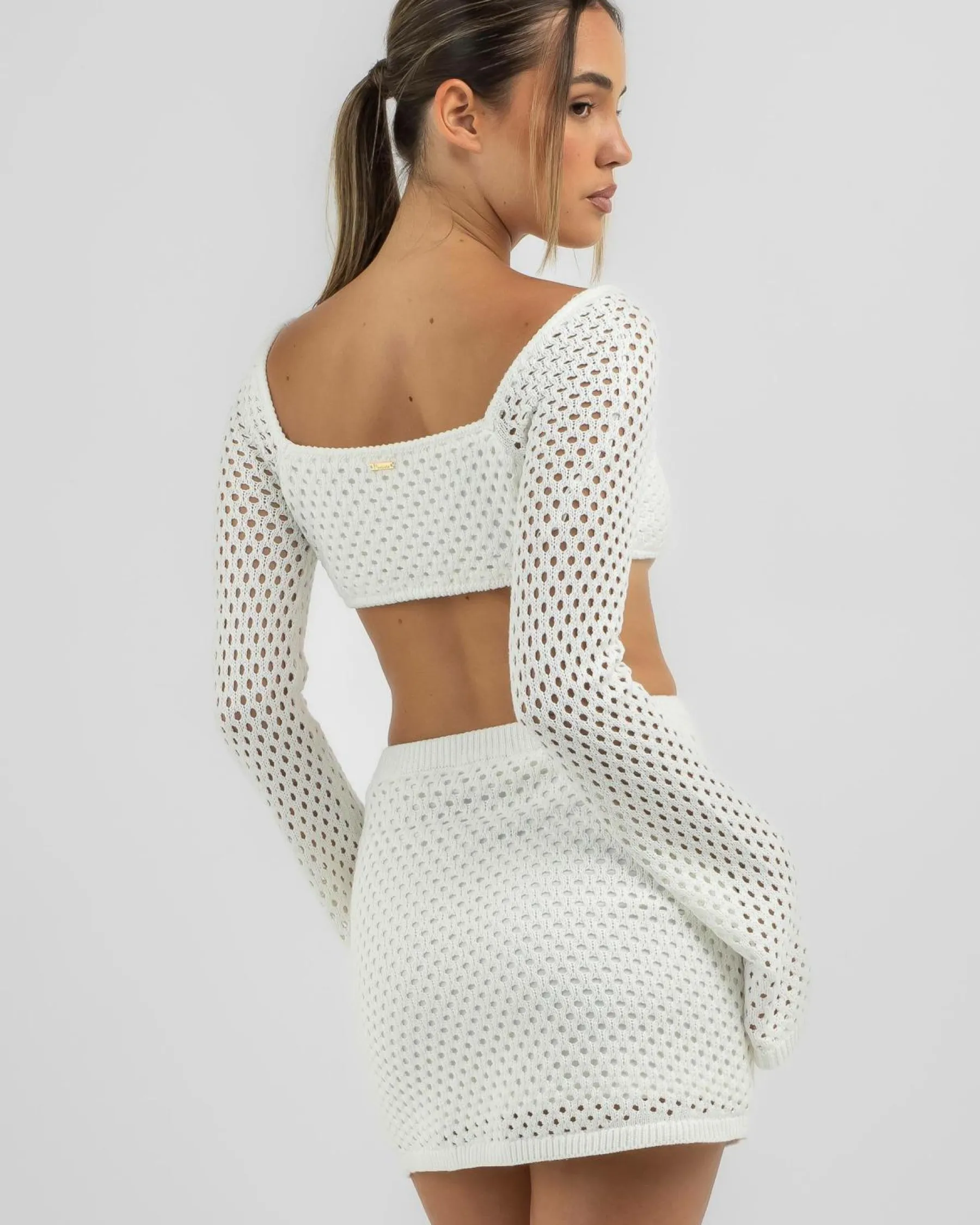 Discount Taylah Crochet Long Sleeve Top Women Tops