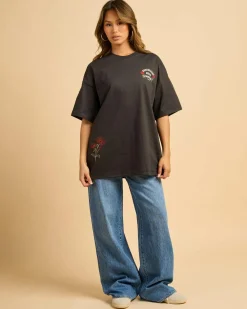 Tops*Wrangler Team 47 Boxy Slouch T-Shirt Worn Black