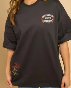 Tops*Wrangler Team 47 Boxy Slouch T-Shirt Worn Black