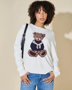 Outlet Teddy Bear Knit Jumper Women Knitwear|Jumpers & Hoodies