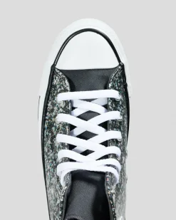 Sneakers*Converse Teen Girls' Chuck Taylor All Star Glitter Shoes Dark Matter/white/black