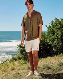 Best Tension Short Sleeve Shirt Tops & T-Shirts|Linen Blend