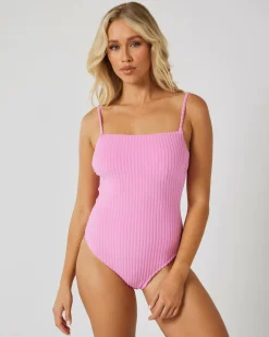 Terry Rib Bella One Piece Swimsuit Women One Pieces