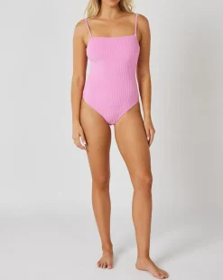Terry Rib Bella One Piece Swimsuit Women One Pieces