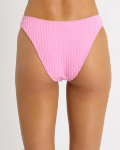 Bikinis*Billabong Terry Rib Hike Bikini Bottom Berry Pink