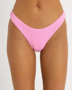 Bikinis*Billabong Terry Rib Hike Bikini Bottom Berry Pink