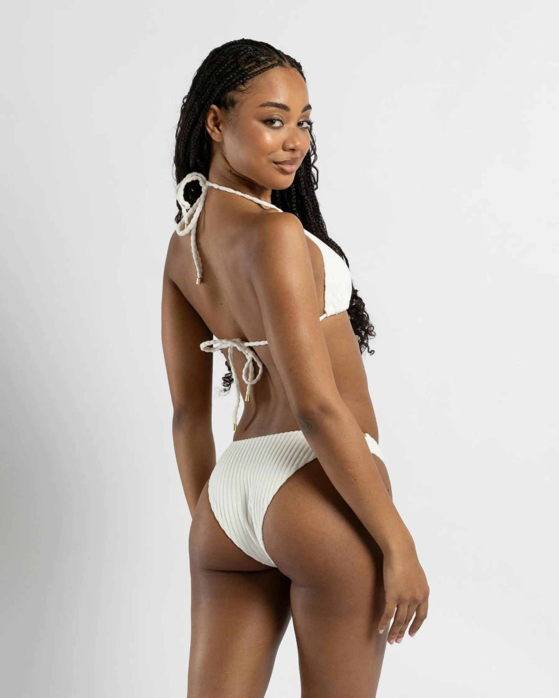 Online Terry Rib Hike Bikini Bottom Women Bikinis