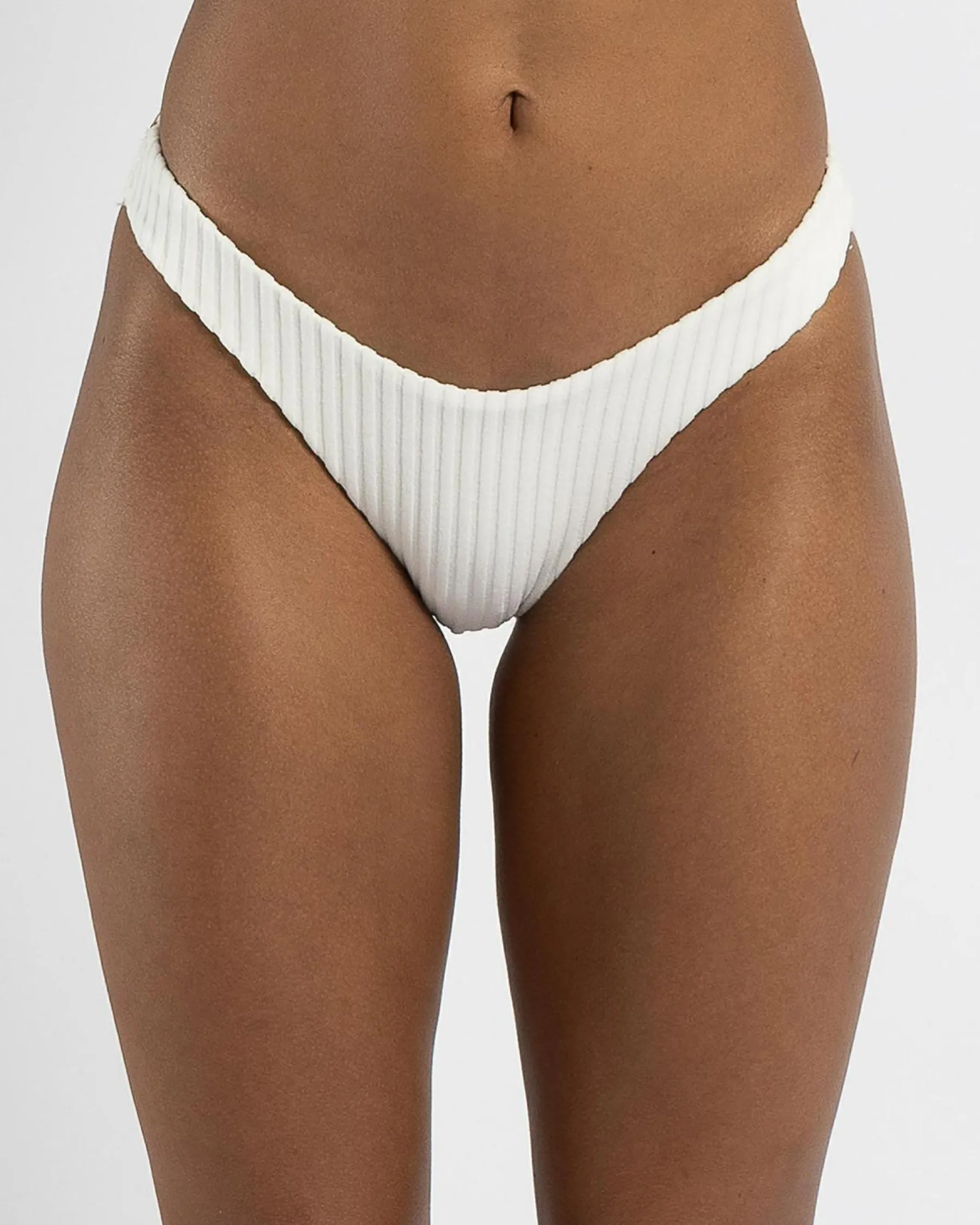 Online Terry Rib Hike Bikini Bottom Women Bikinis