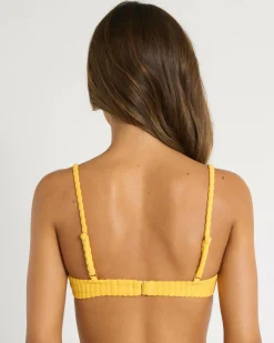 New Terry Rib Mila Bralette Bikini Top Women Bikinis