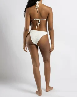 Bikinis*Billabong Terry Rib Remi Triangle Bikini Top Salt Crystal