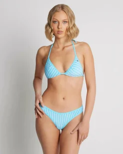 Outlet Terry Sands Stripe High Cut Bikini Bottom Women Bikinis