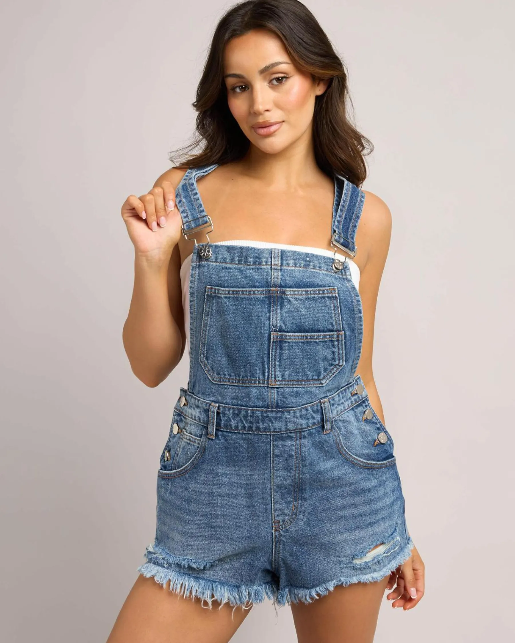 Best Texas Denim Short Overalls Women Denim