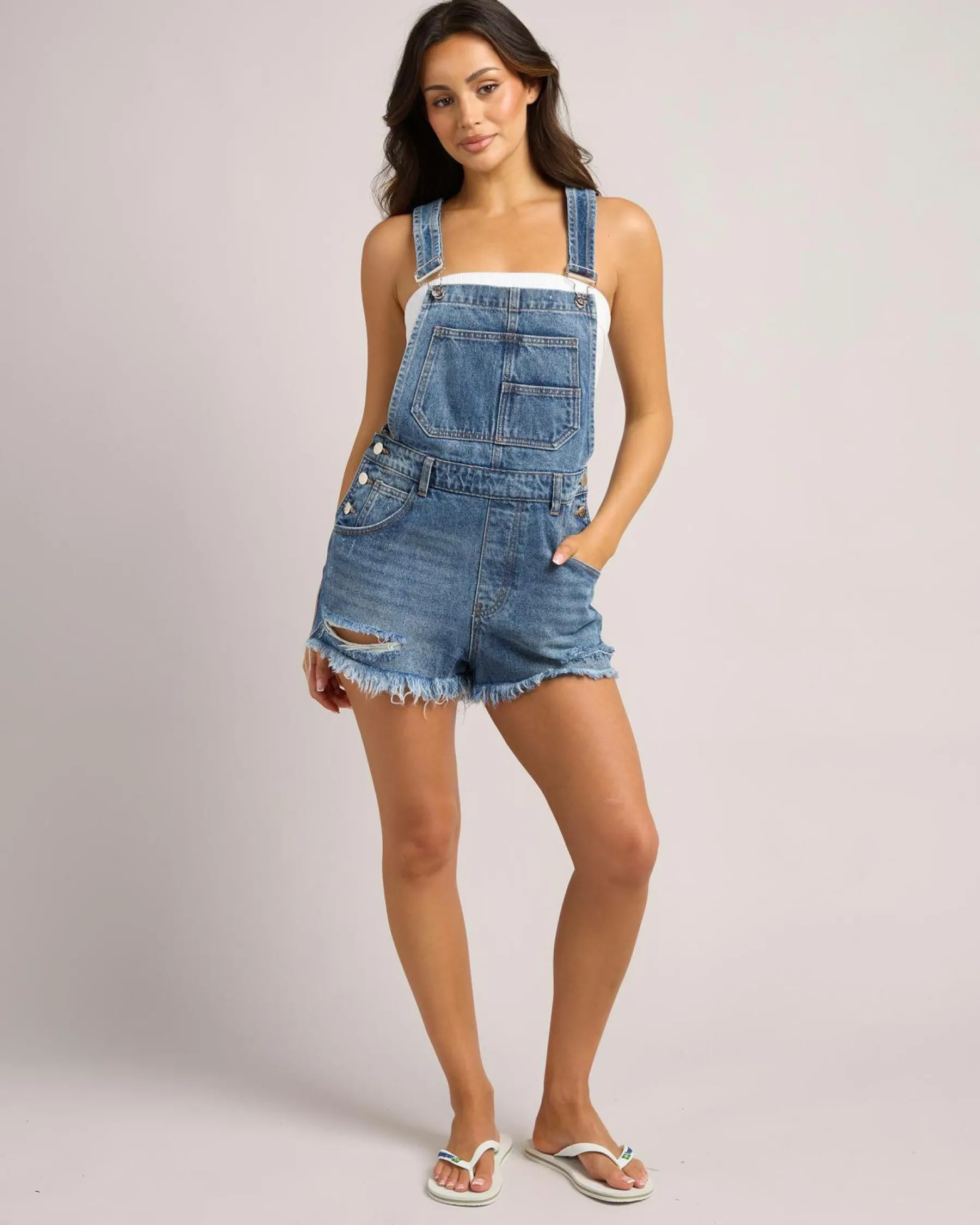 Best Texas Denim Short Overalls Women Denim