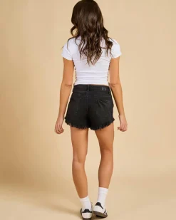 Denim|Bottoms*DESU Texas Denim Shorts Washed Black