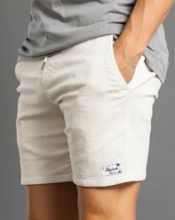 Shorts & Bottoms*Skylark Texture Elastic Waist Shorts Optic White