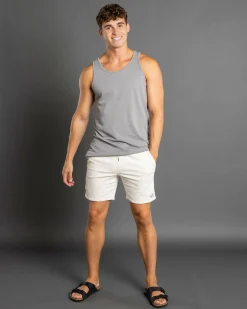 Shorts & Bottoms*Skylark Texture Elastic Waist Shorts Optic White
