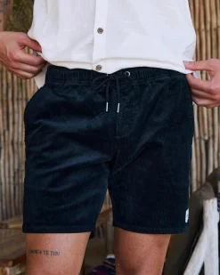 Shorts & Bottoms*Skylark Texture Elastic Waist Shorts Black