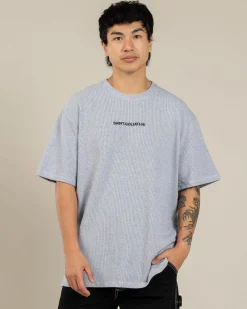 Tops & T-Shirts*St. Goliath Textured ID T-Shirt Navy