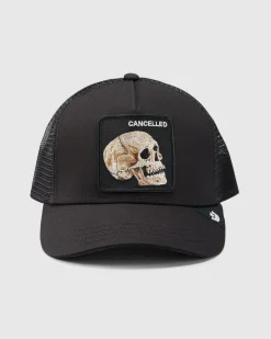 Headwear*Goorin Bros The Cancelled Skull Trucker Cap Black