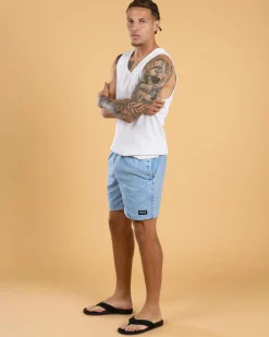 Shorts & Bottoms*Afends The Dopamine Board Shorts Blue Acid Wash