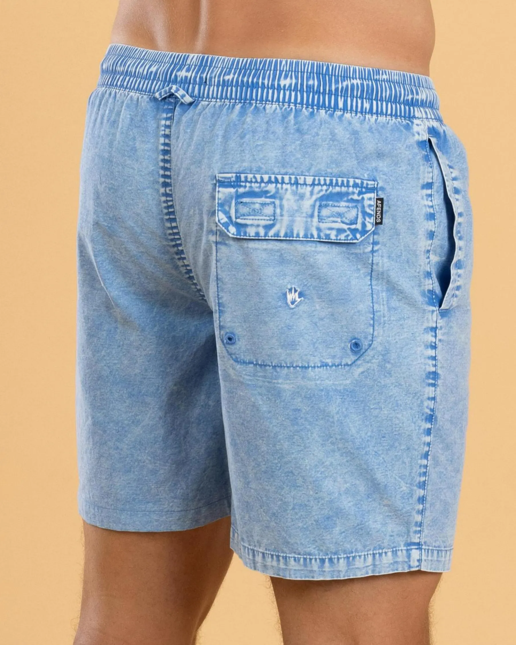 Shorts & Bottoms*Afends The Dopamine Board Shorts Blue Acid Wash