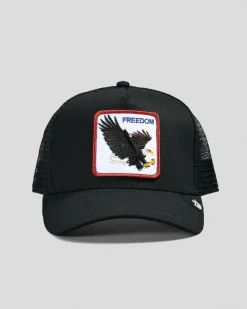 Headwear*Goorin Bros The Freedom Eagle Trucker Cap Black