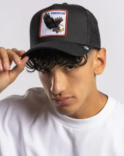 Headwear*Goorin Bros The Freedom Eagle Trucker Cap Black