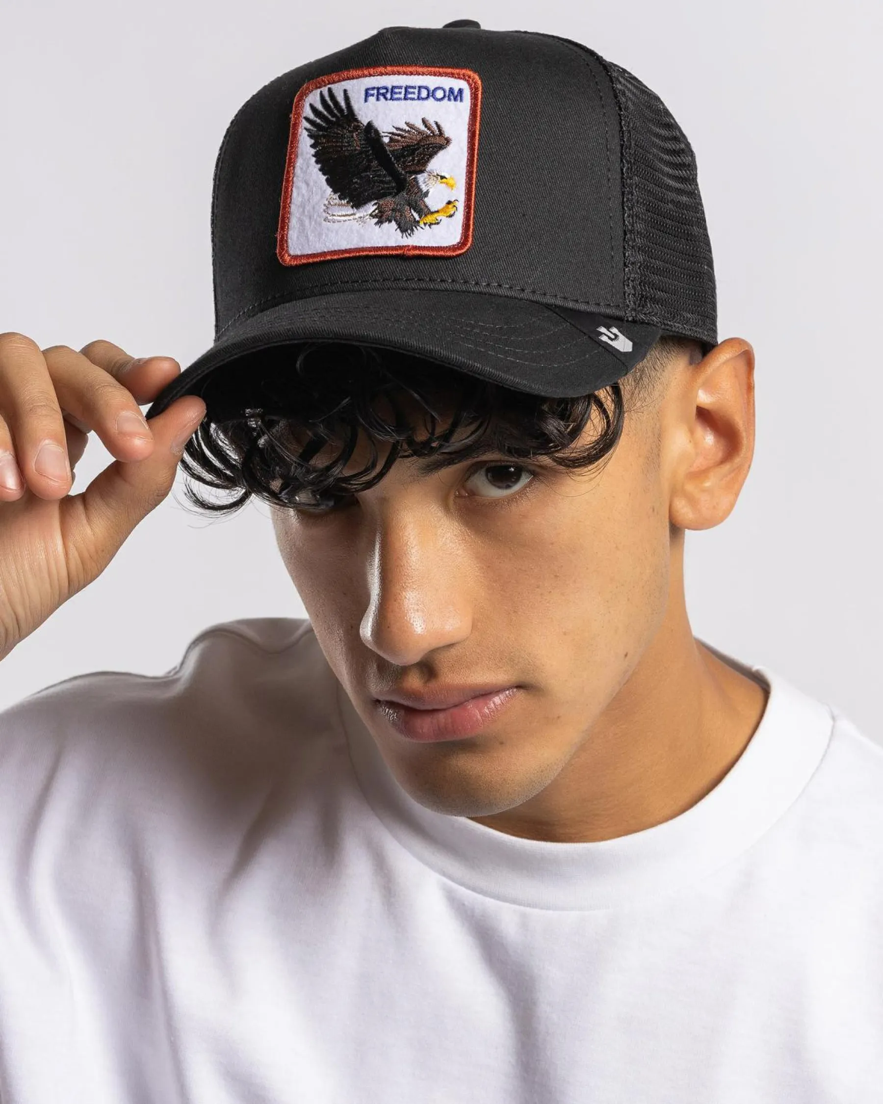 Headwear*Goorin Bros The Freedom Eagle Trucker Cap Black